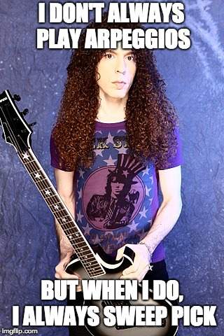 Marty Friedman Sweep Picking Economy Picking
