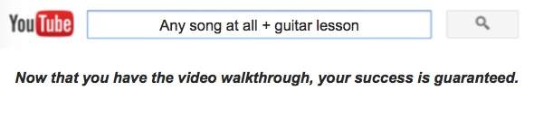 Learning songs on youtube guitar